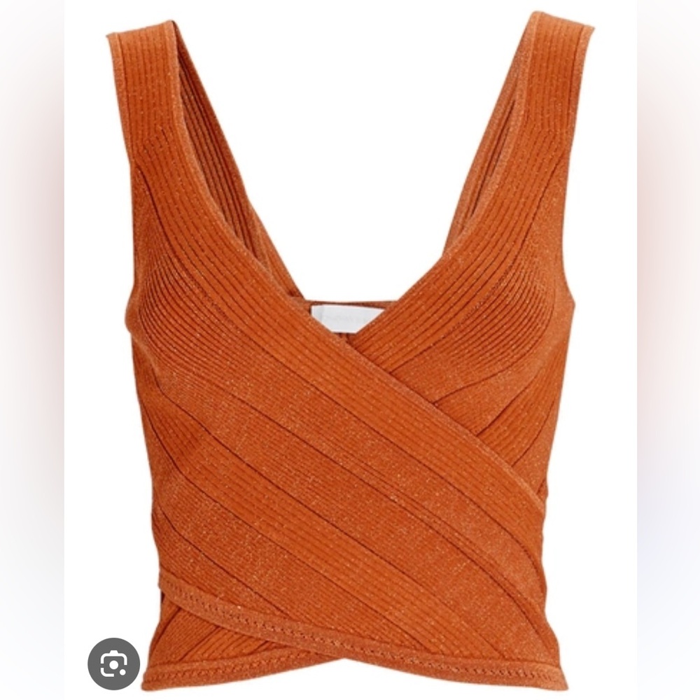 Jonathan Simkhai Eva Crossover run Knit Top